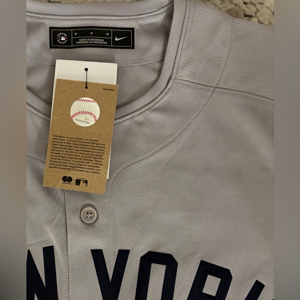 Nike Authentic New York Yankees Aaron Judge #99 Gray Baseball Jersey Men’s Sz: M - Picture 5 of 6